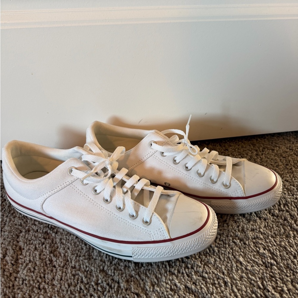 Converse White Canvas Sneakers